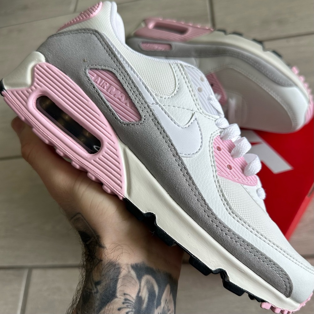 NIKE AIR MAX 90 WHITE PINK